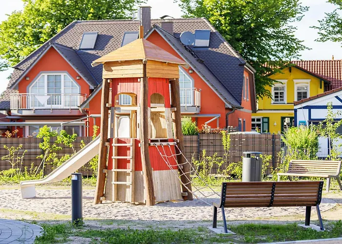 5 Sterne Boddenoase Mit Ostseeblick アパート ヴストロ